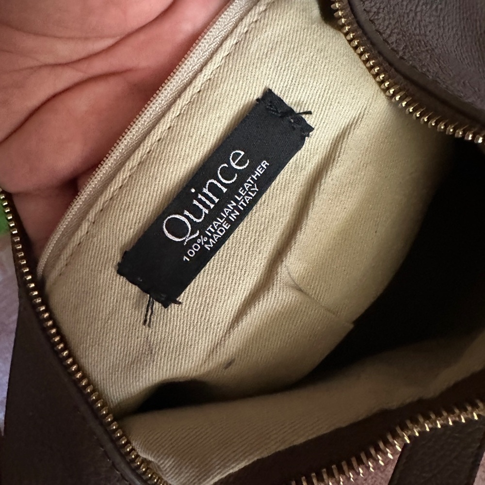 Quince Dark Brown Leather Hobo Bag - Picture 4 of 9